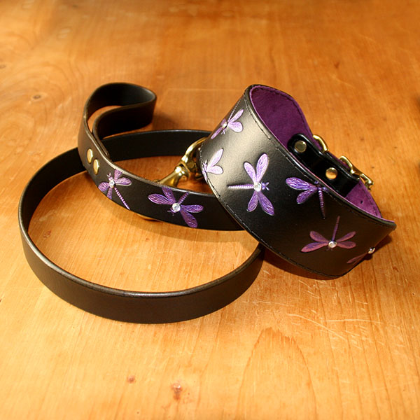 RTB Luxury Dragonfly Buckle Collar Set (2 inch wide)