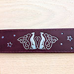 Celestial Greyhonds Shimmer Leather Sighthound Collar