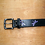 Belt Iridescent Purple Dragonflies (1.5 wide)